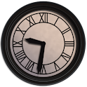 Back to the future. Clock. logo
