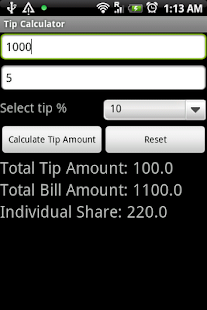 Tip Calculator Screenshots 1