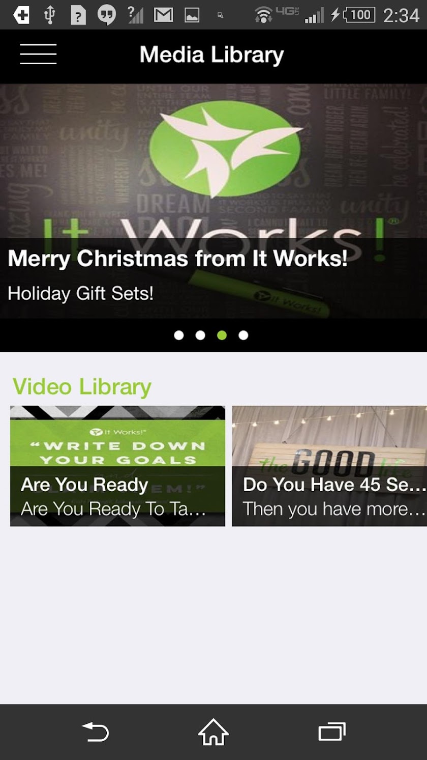 It Works! Screen 3