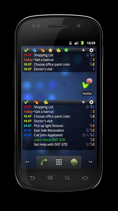    DGT GTD & To-Do List [Alpha]- screenshot  