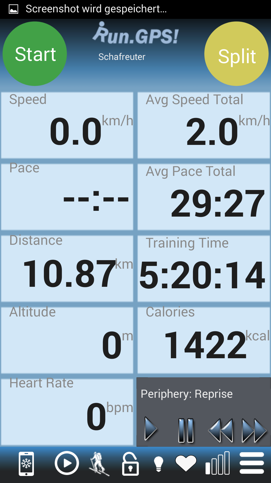 Android application RunGPS Trainer Pro Full screenshort