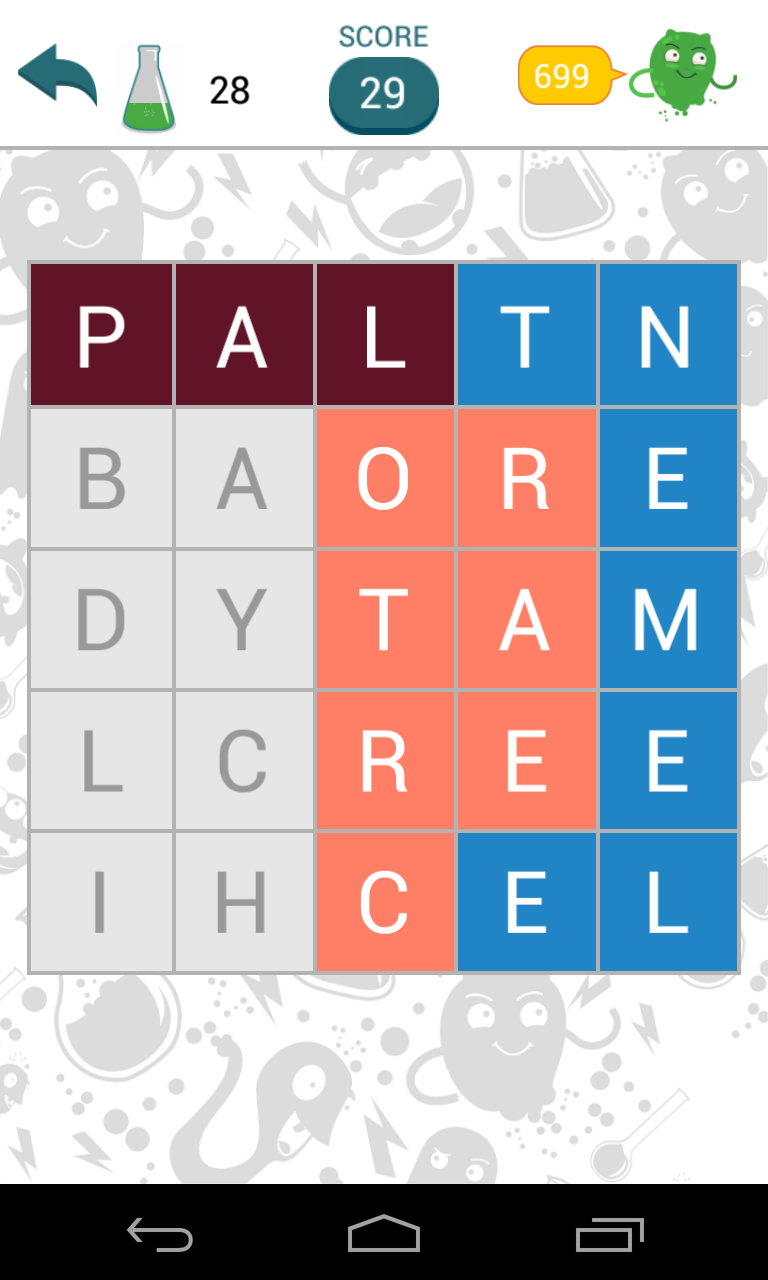 Fill-The-Words Screen 2
