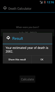 Death Calculator - screenshot thumbnail