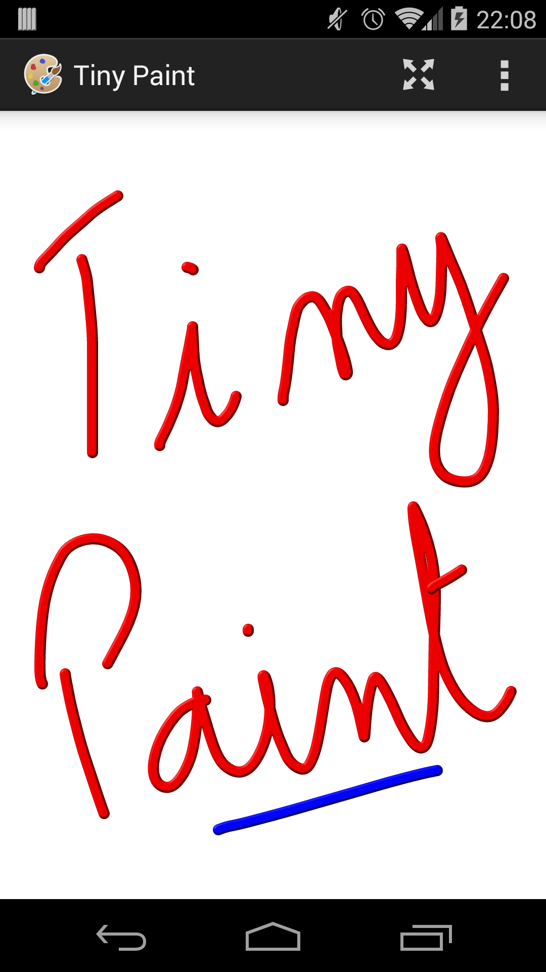 Android application Tiny Paint Pro screenshort