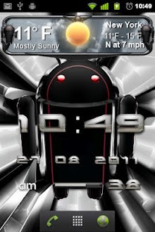 beautiful weather widget black