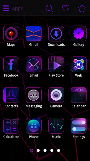 【免費個人化App】Purple Charm GO Launcher Theme-APP點子