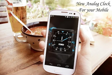 Cyan AnalogClock LiveWallpaper - náhled