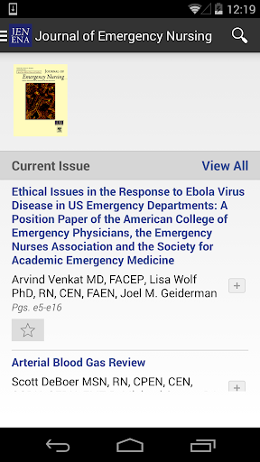 Journal of Emergency Nursing