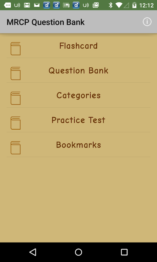 Android application MRCP Question Bank &amp; Flashcard screenshort