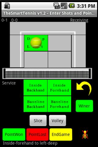 TheSmartTennis Screen 2