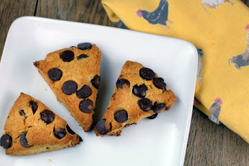 Orange Dark Chocolate Chip Scones