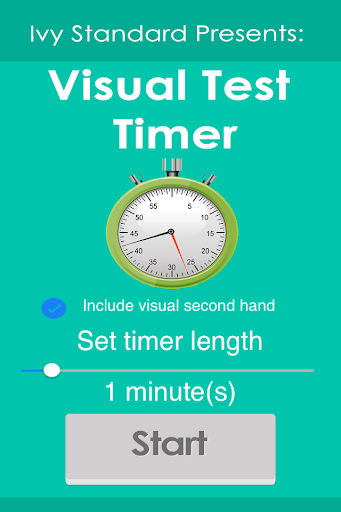 Visual Test Homework Timer