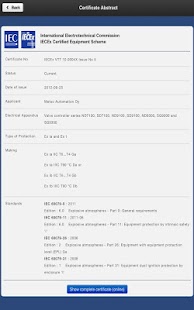 IECEx Mobile Screenshots 1