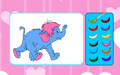 Elephant Coloring Kids Color poster 7