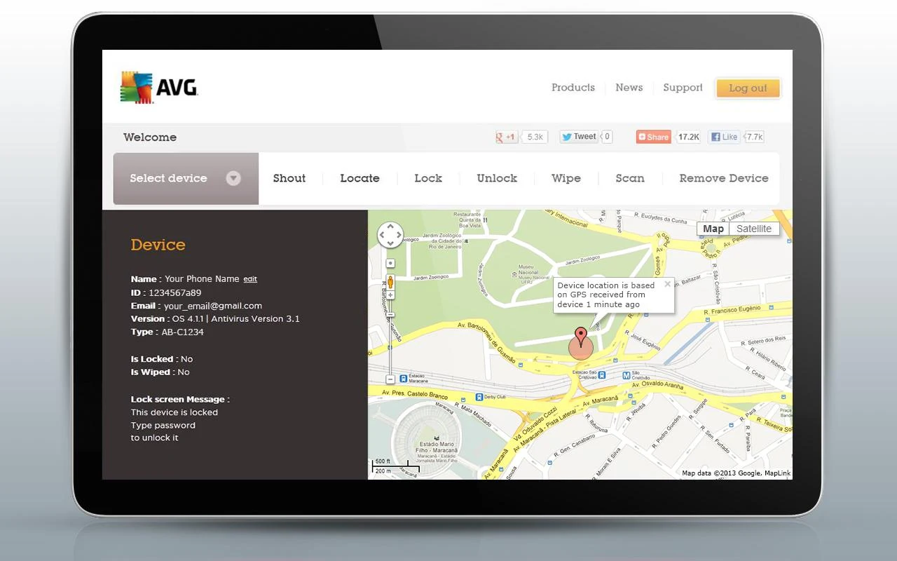 AVG Antivírus PRO - screenshot