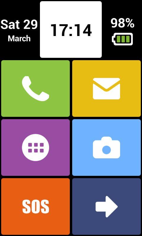 Android application Big buttons - Launcher FULL screenshort