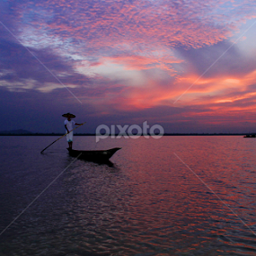 sunset by Anjali Borah - Nature Up Close Water