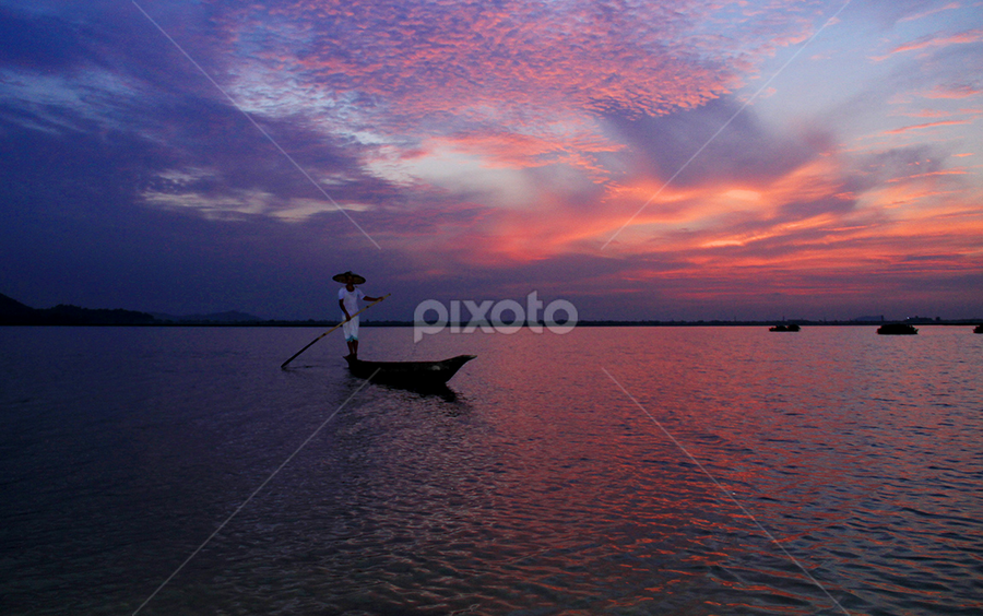 sunset by Anjali Borah - Nature Up Close Water