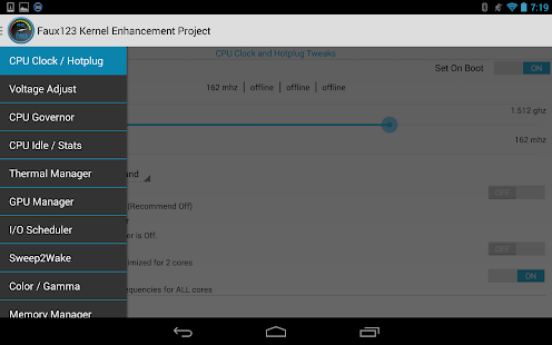 Faux123 Kernel Enhancement Pro Screenshot