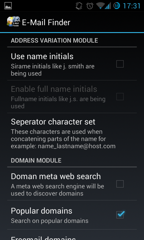Find Email Address Screen 3