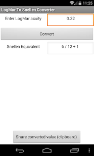 Free LogMar to Snellen Converter APK for Android