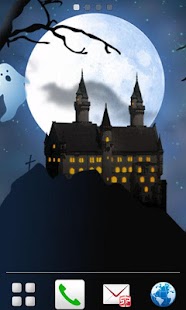 真夜中のハロウィンライブ壁紙。 Screenshots 0