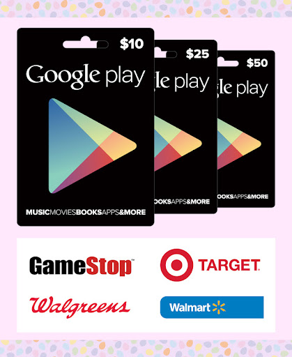 Google Play gift cards 