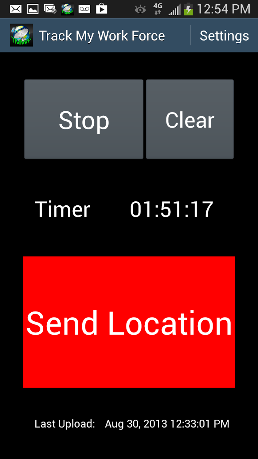Track My Workforce Screen 1
