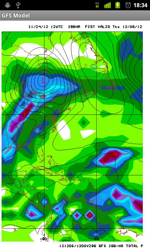 GFS Model Viewer (Eastern US) Screen 1