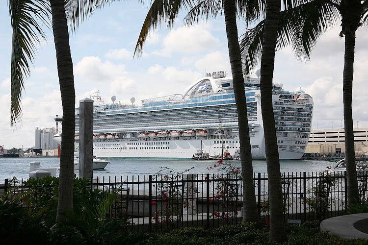 Ruby Princess in Fort Lauderdale, Florida.