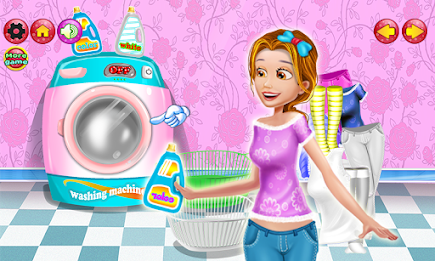 Laundry Wash Cleaning Games poster 3