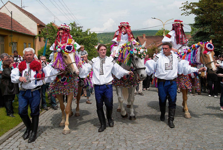 The Ride of the Kings festival at the small village of Vlčnov, in the Czech Republic, is known for its traditional costumes and folklore music.
