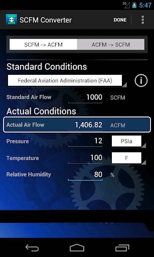 SCFM Converter