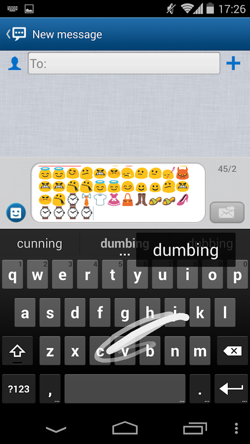Kitkat Emoji Keyboard -Nexus 5 - screenshot