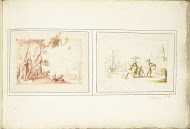 Herder met zijn vee en Straatscène