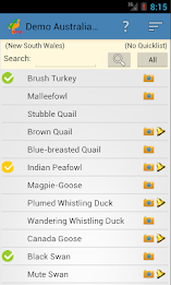 Australian Bird Checklist demo poster 1