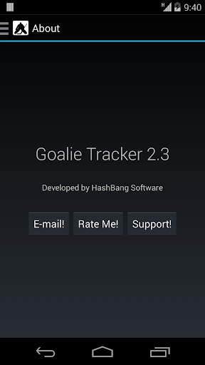 Goalie Tracker