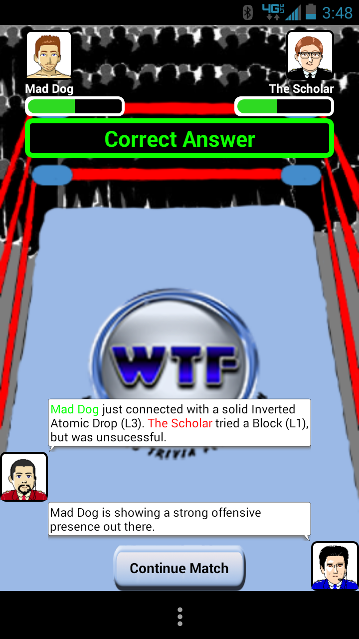 Wrestling Trivia Fed Premium Screen 3