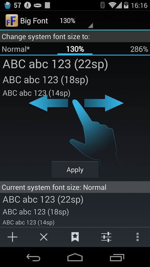 Big Font (yazı boyutunu) - screenshot