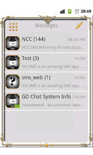 GO SMS Golden Vintage Light(圖2)-速報App