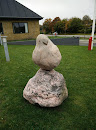 Højbo Fugl Sten Sculptur