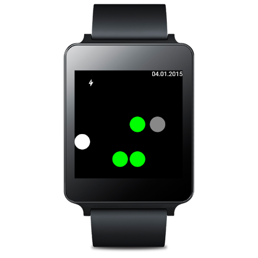 Binary watch face