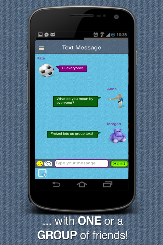 Fretzel Safe Social Kids App Screen 3