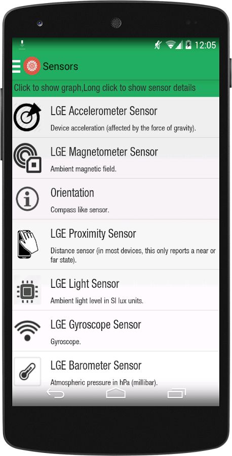 S Tools - Sensors and compass - screenshot