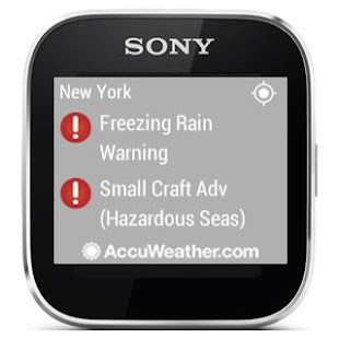 AccuWeather - Sony SmartWatch(圖8)-速報App