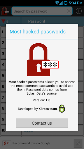 【免費個人化App】Most hacked passwords list-APP點子