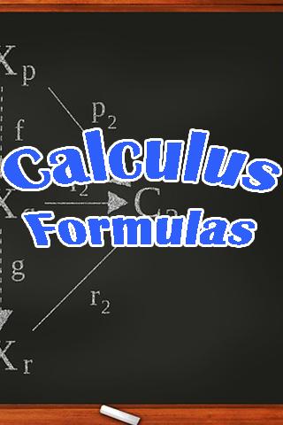 Calculus Formulas