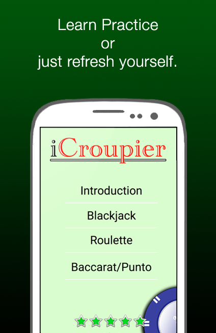 Android application iCroupier screenshot