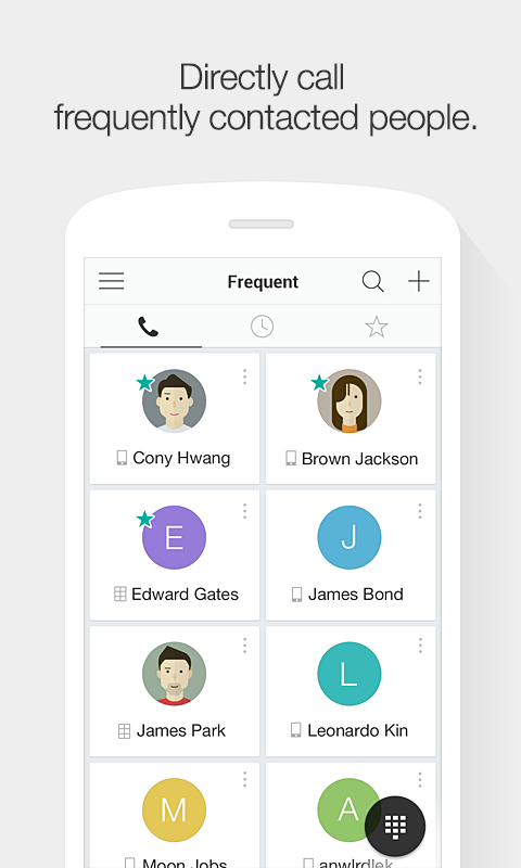 Naver Contacts &amp; Dial Screen 3