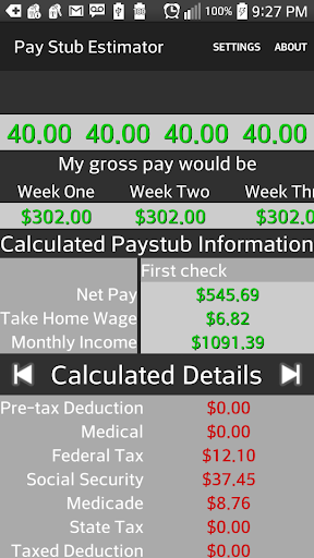 My Paystub Estimator